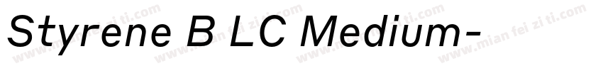 Styrene B LC Medium字体转换